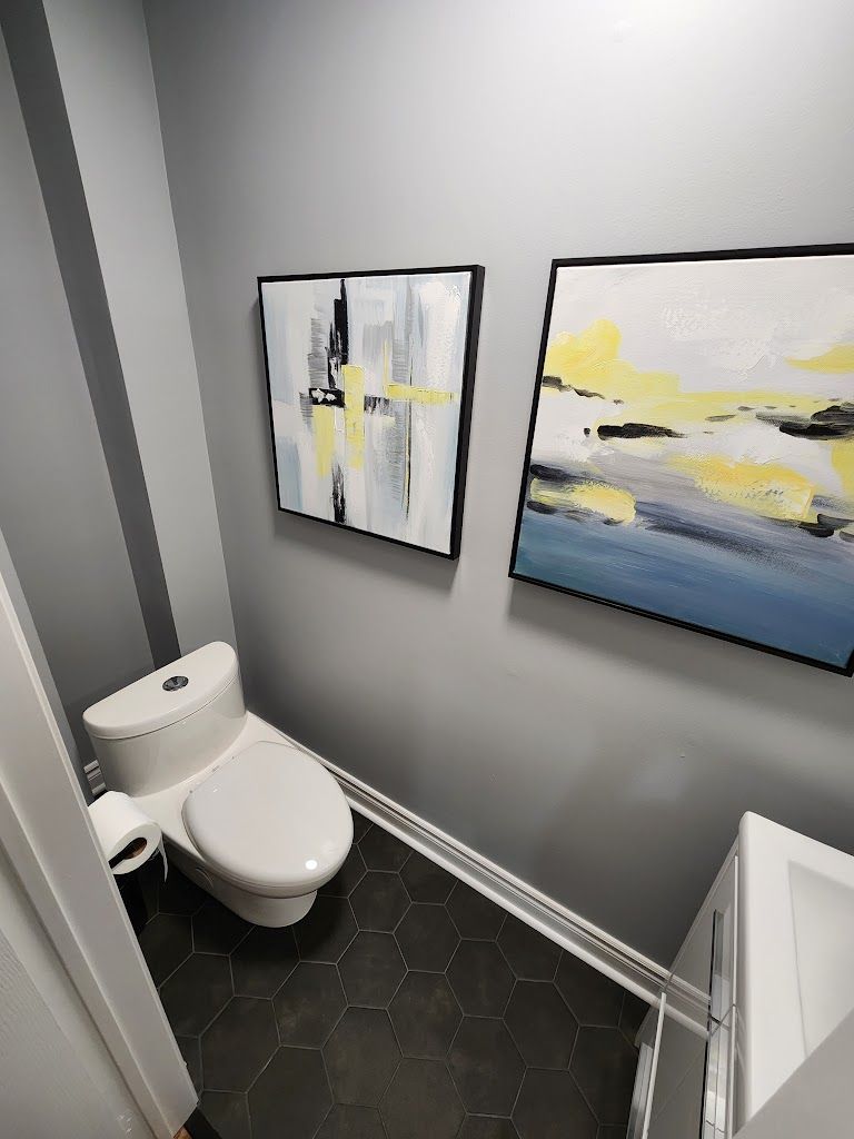 Fireplace and powder room remodeling